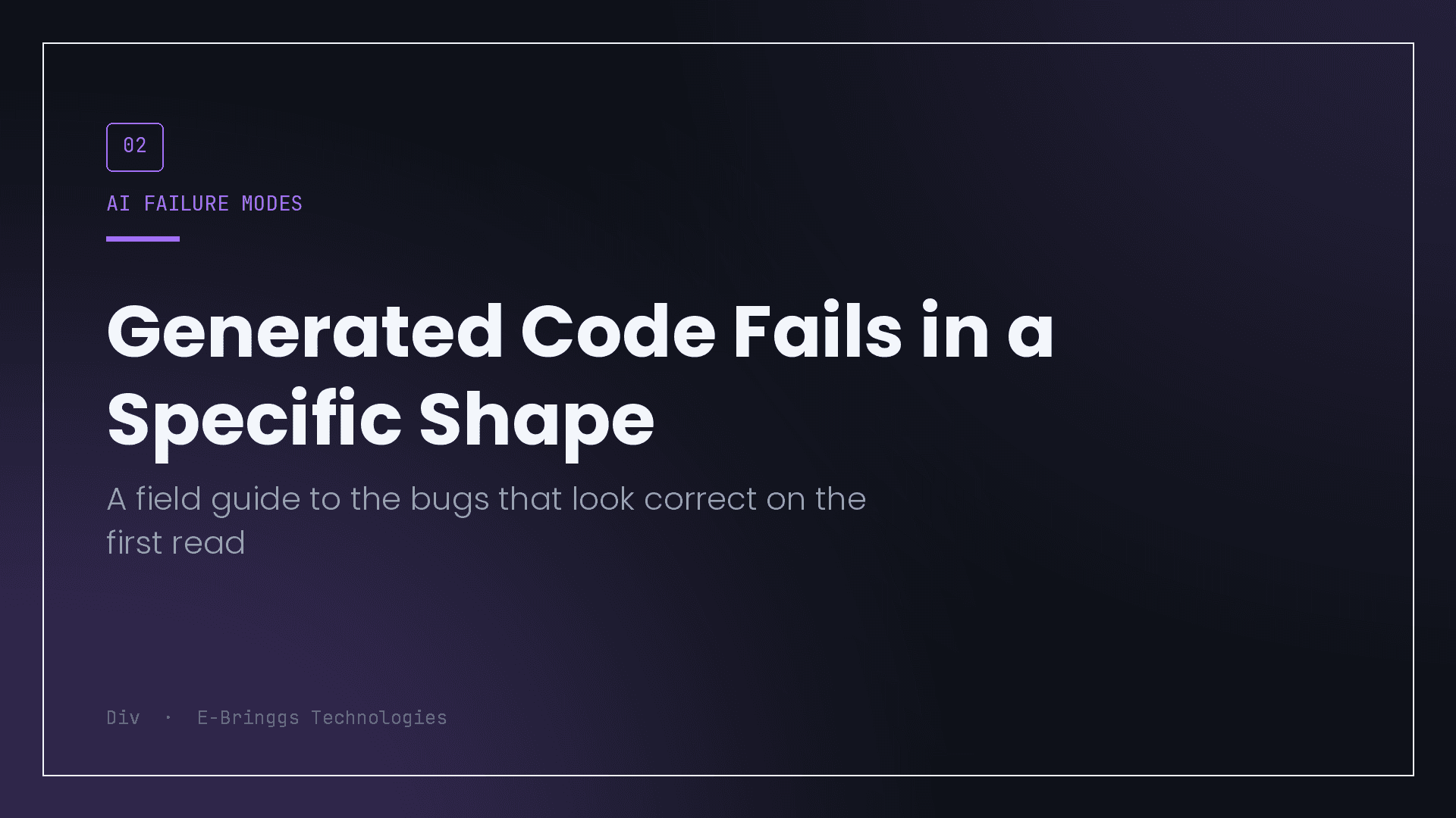 Generated Code Fails in a Specific Shape cover